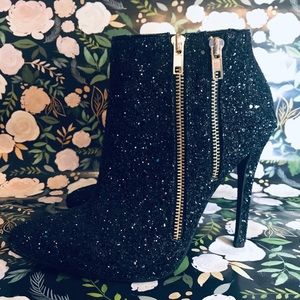 Never Worn Sexy Glitter Ankle Booties {••8}